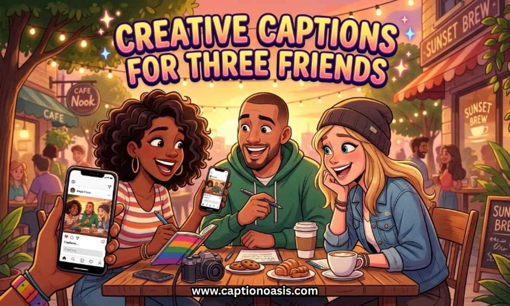 Creative Captions for Three Friends