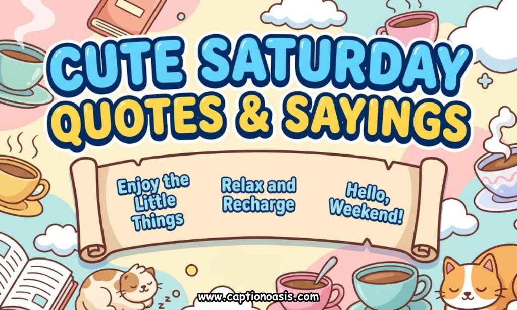 Cute Saturday Quotes & Sayings