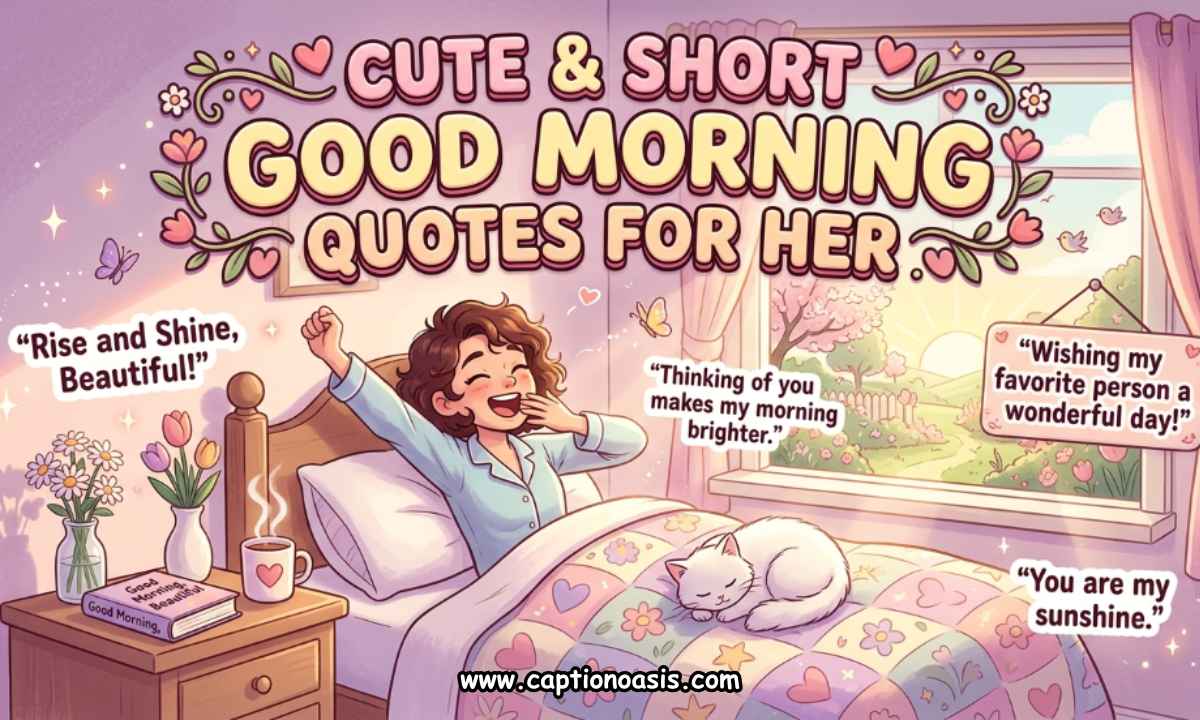 Cute & Short Good Morning Quotes for Her
