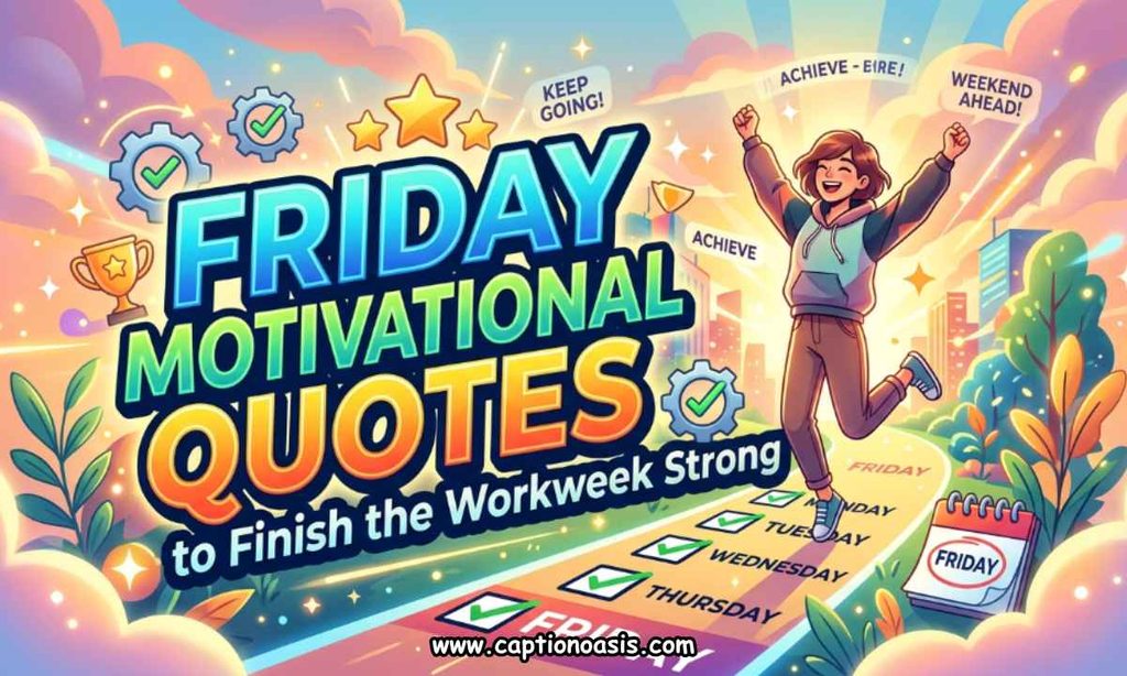 Friday Motivational Quotes to Finish the Workweek Strong