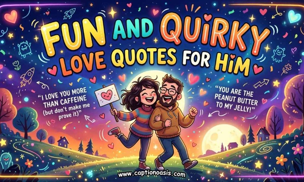 Fun and Quirky Love Quotes for Him