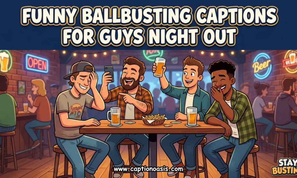 Funny Ballbusting Captions for Guys Night Out