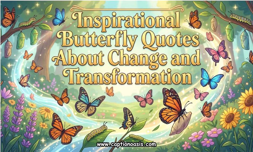 Inspirational Butterfly Quotes About Change and Transformation