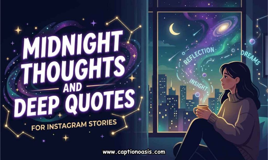Midnight Thoughts and Deep Quotes for Instagram Stories