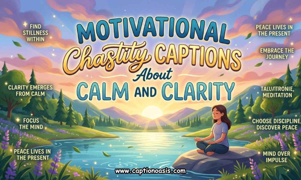 Motivational Chastity Captions About Calm and Clarity