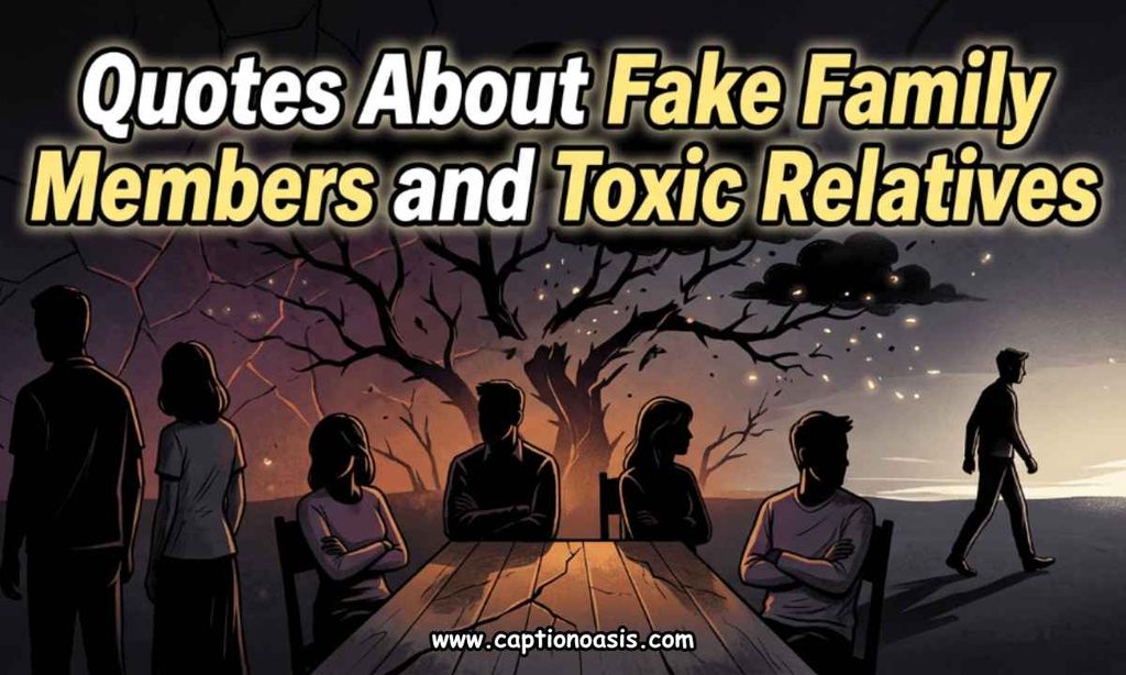 Quotes About Fake Family Members and Toxic Relatives