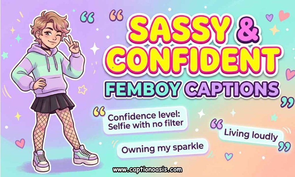 Sassy & Confident Femboy Captions
