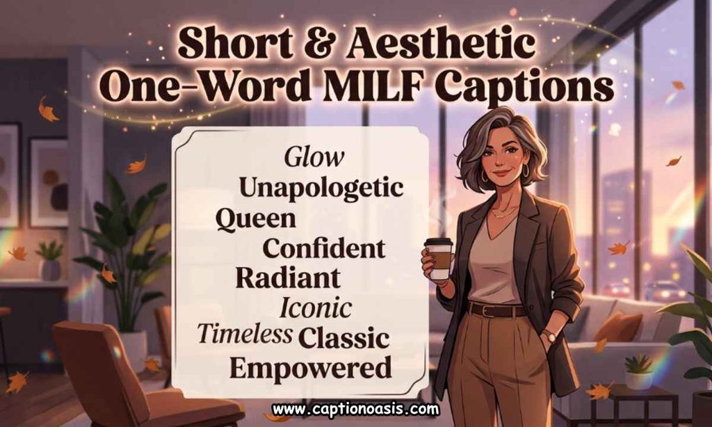 Short & Aesthetic One-Word MILF Captions