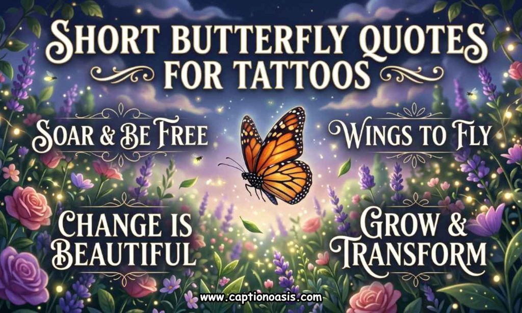 Short Butterfly Quotes for Tattoos