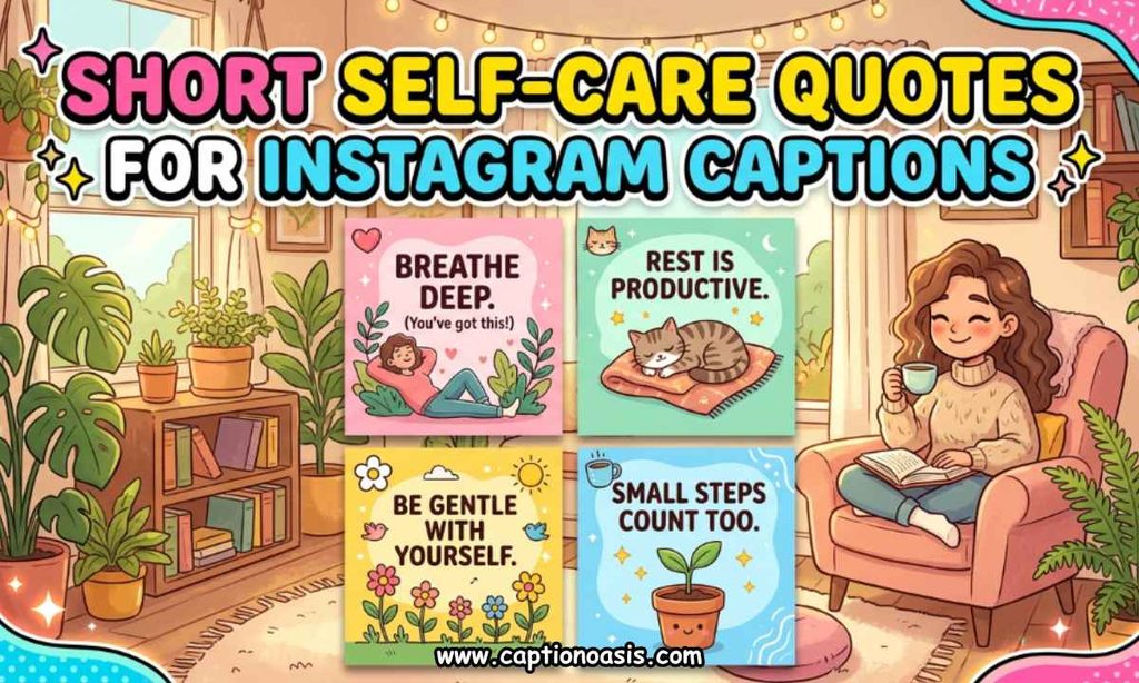 Short Self-Care Quotes for Instagram Captions