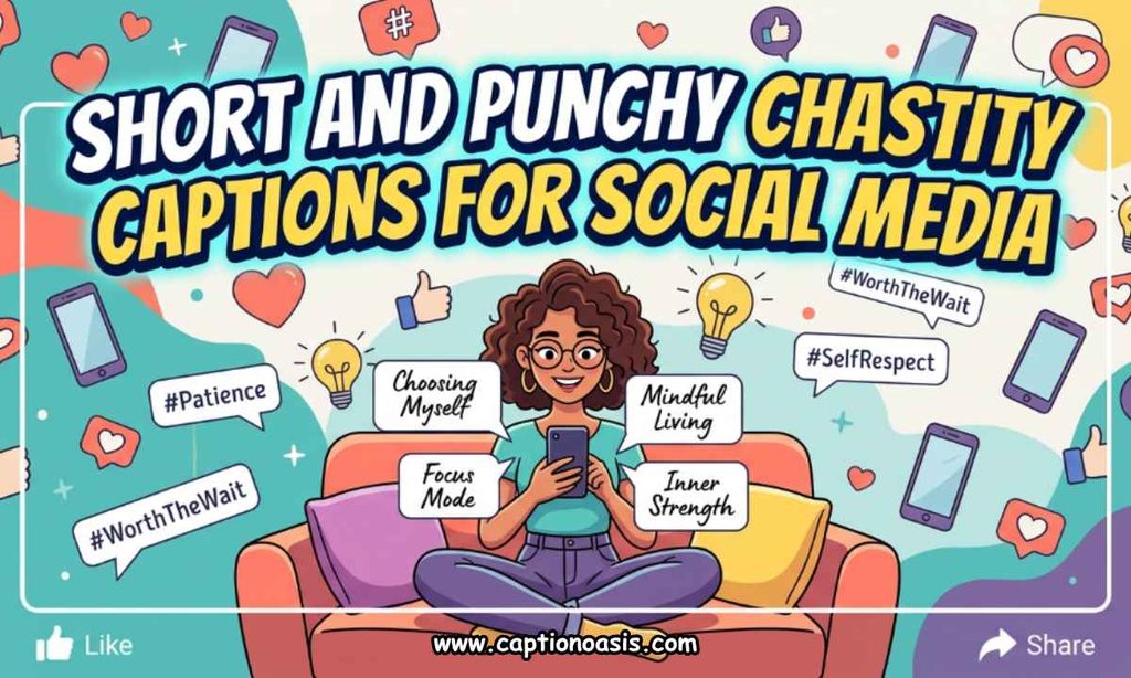 Short and Punchy Chastity Captions for Social Media
