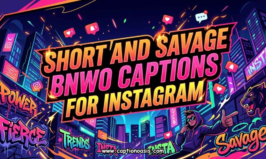 Short and Savage BNWO Captions for Instagram