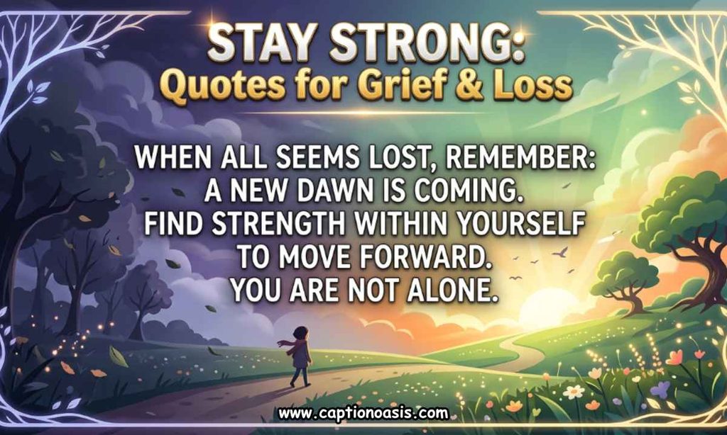 Stay Strong Quotes for Grief & Loss