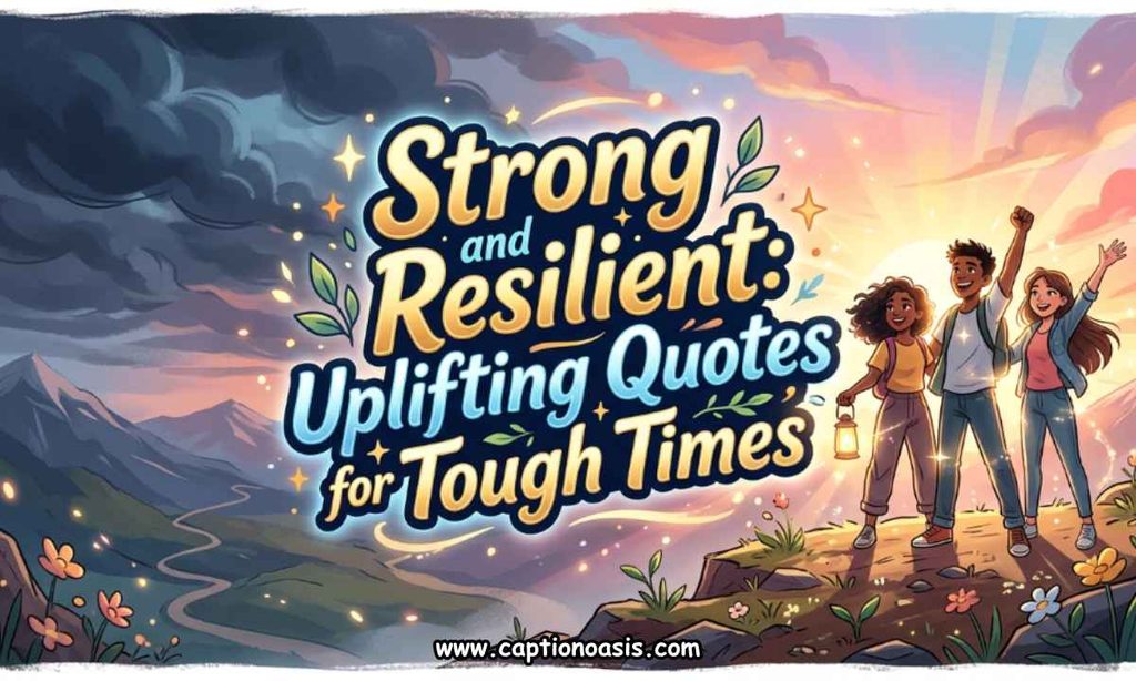 Strong and Resilient - Uplifting Quotes for Tough Times