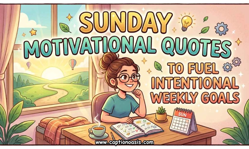 Sunday Motivational Quotes to Fuel Intentional Weekly Goals