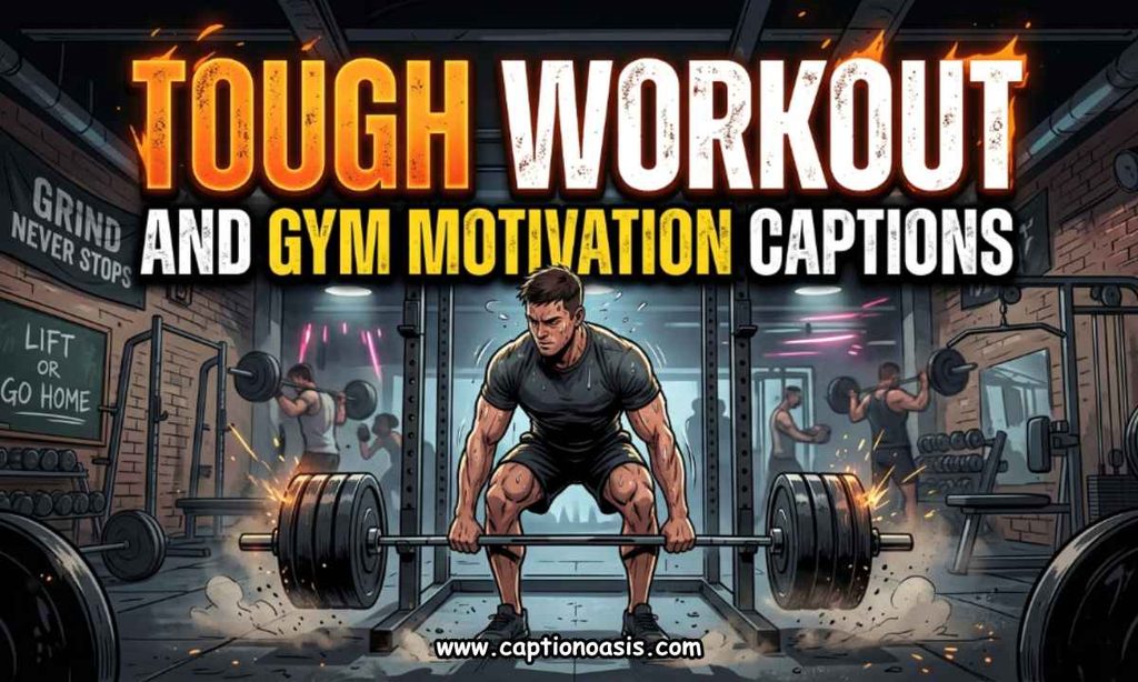 Tough Workout and Gym Motivation Captions