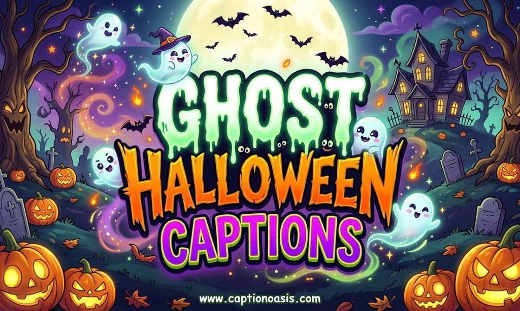 Ghost Halloween Captions