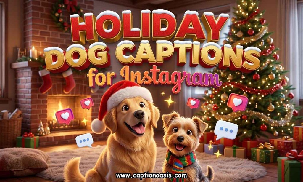 Holiday Dog Captions for Instagram