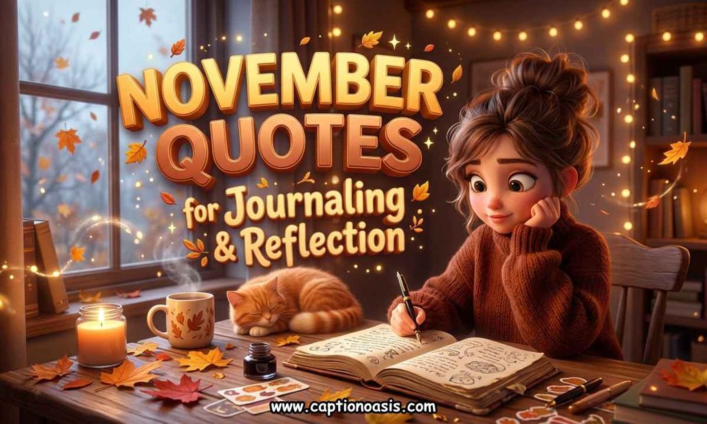 November Quotes for Journaling and Reflection