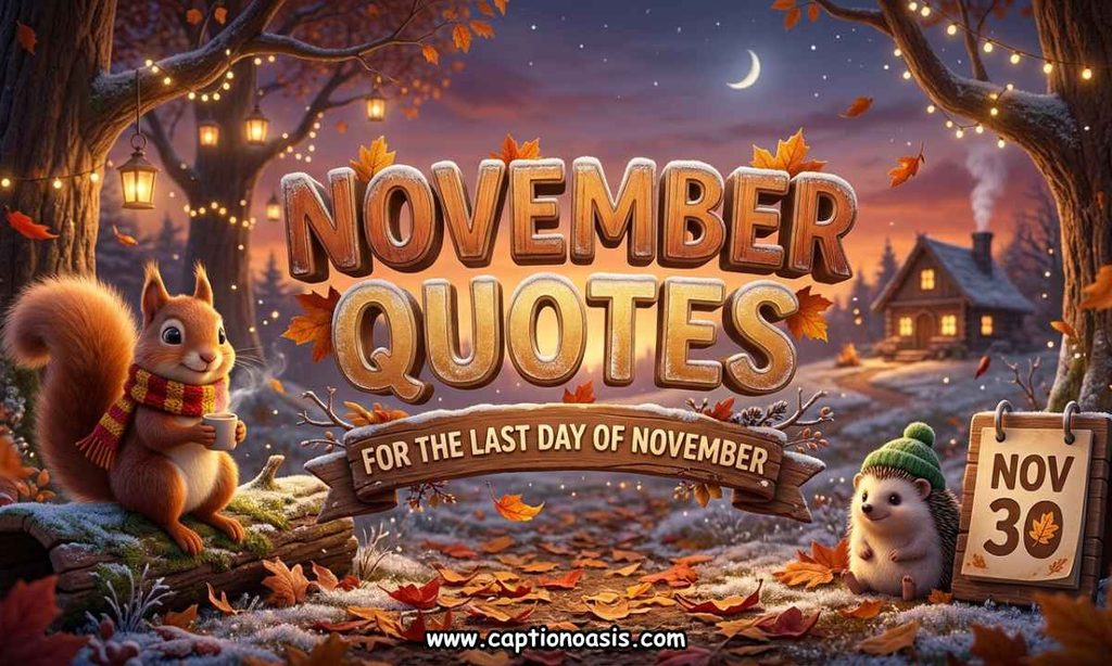 November Quotes for the Last Day of November