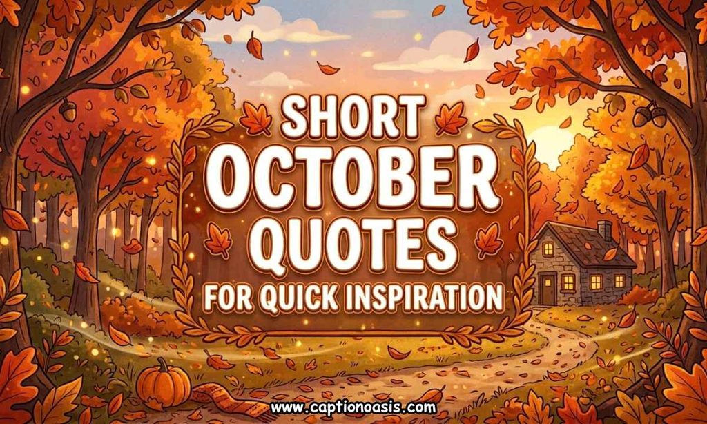 Short October Quotes for Quick Inspiration