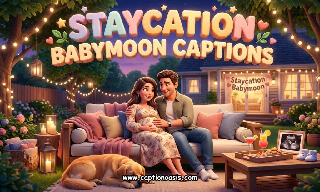 Staycation Babymoon Captions