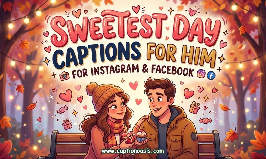 Sweetest Day Captions for Him (Instagram and Facebook)