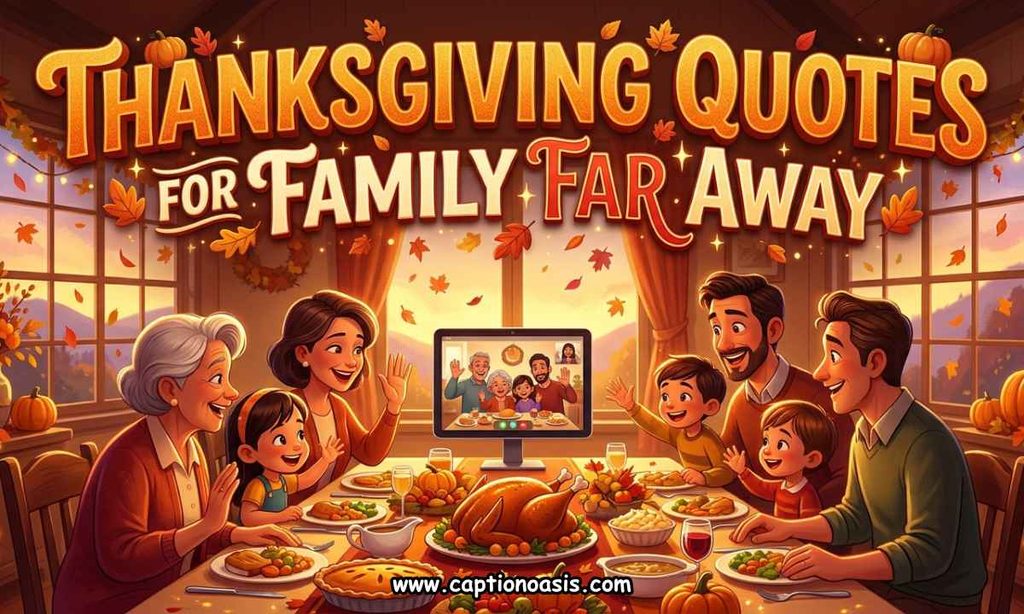 Thanksgiving Quotes for Family Far Away