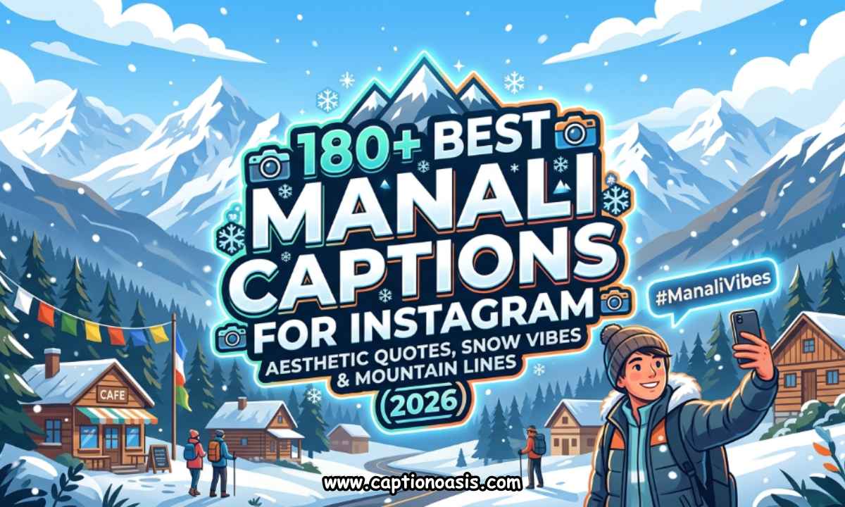 180+ Best Manali Captions for Instagram - Aesthetic Quotes, Snow Vibes & Mountain Lines (2026)