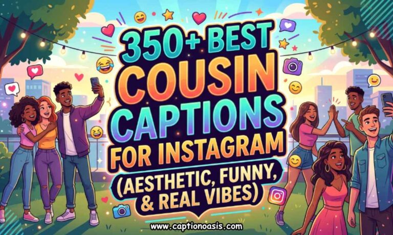 350+ Best Cousin Captions for Instagram (Aesthetic, Funny, & Real Vibes)