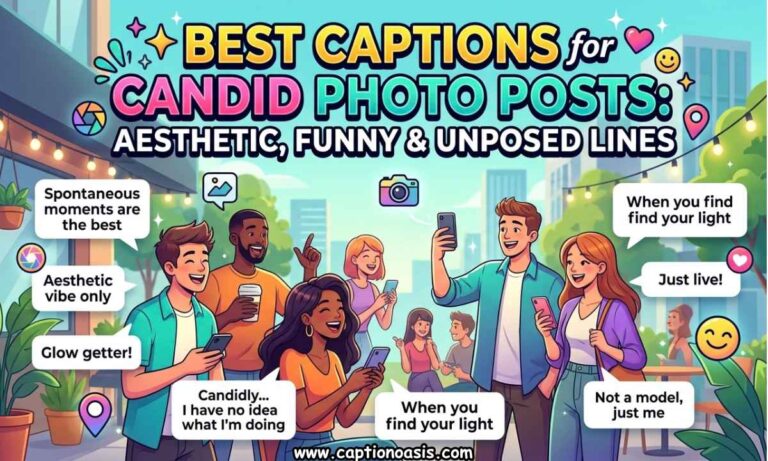 Best Captions for Candid Photo Posts - Aesthetic, Funny & Unposed Lines
