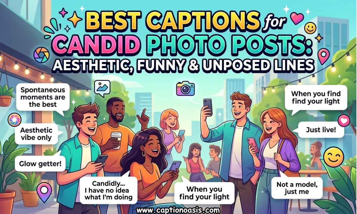 Best Captions for Candid Photo Posts - Aesthetic, Funny & Unposed Lines
