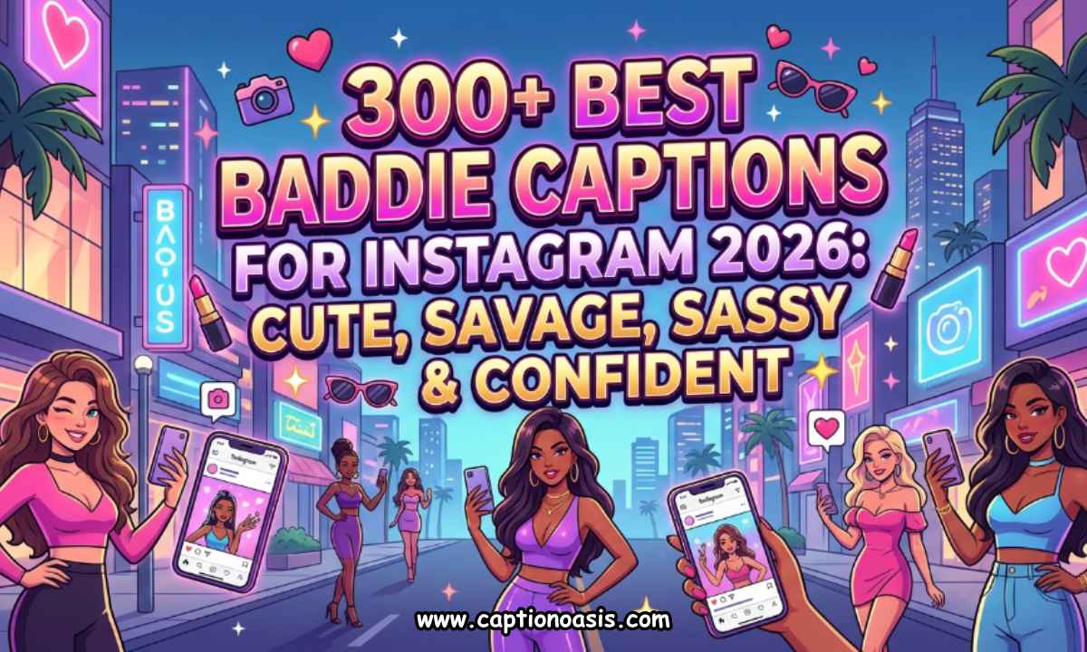 300+ Best Baddie Captions for Instagram 2026 - Cute, Savage, Sassy & Confident