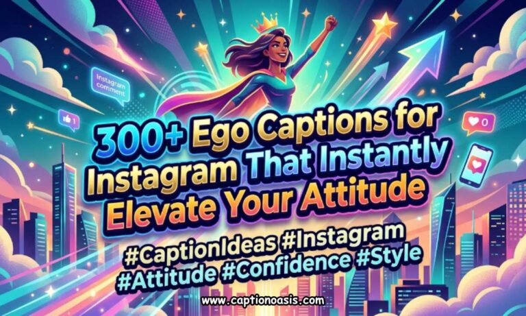 300+ Ego Captions for Instagram That Instantly Elevate Your Attitude