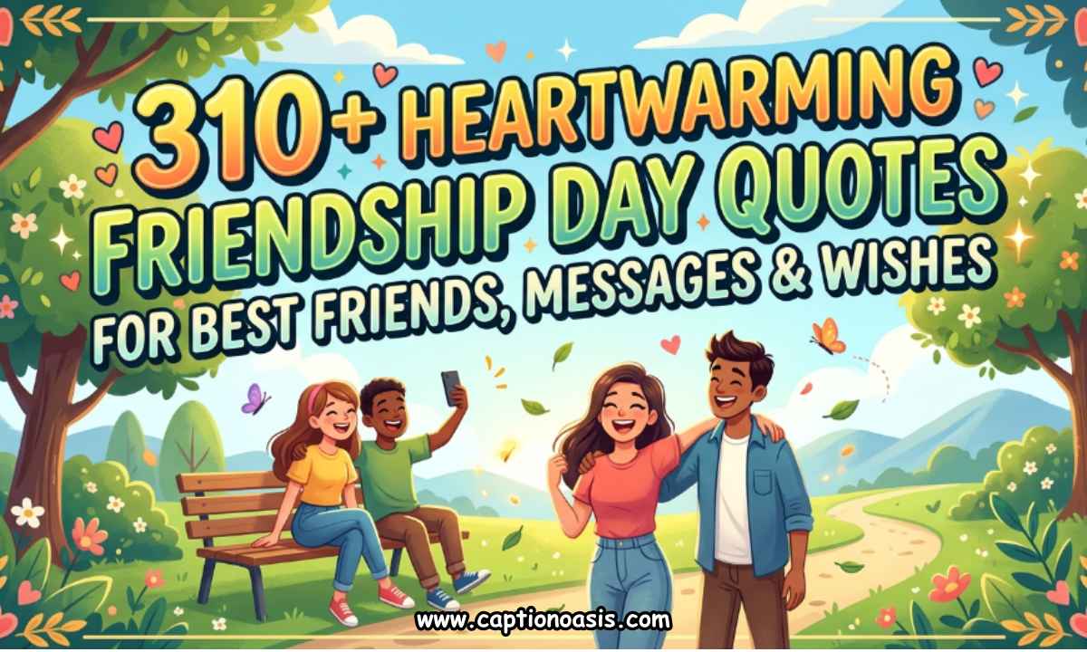 310+ Heartwarming Friendship Day Quotes for Best Friends, Messages & Wishes