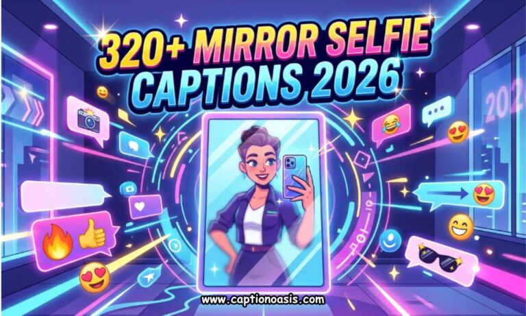 320+ Mirror Selfie Captions 2026