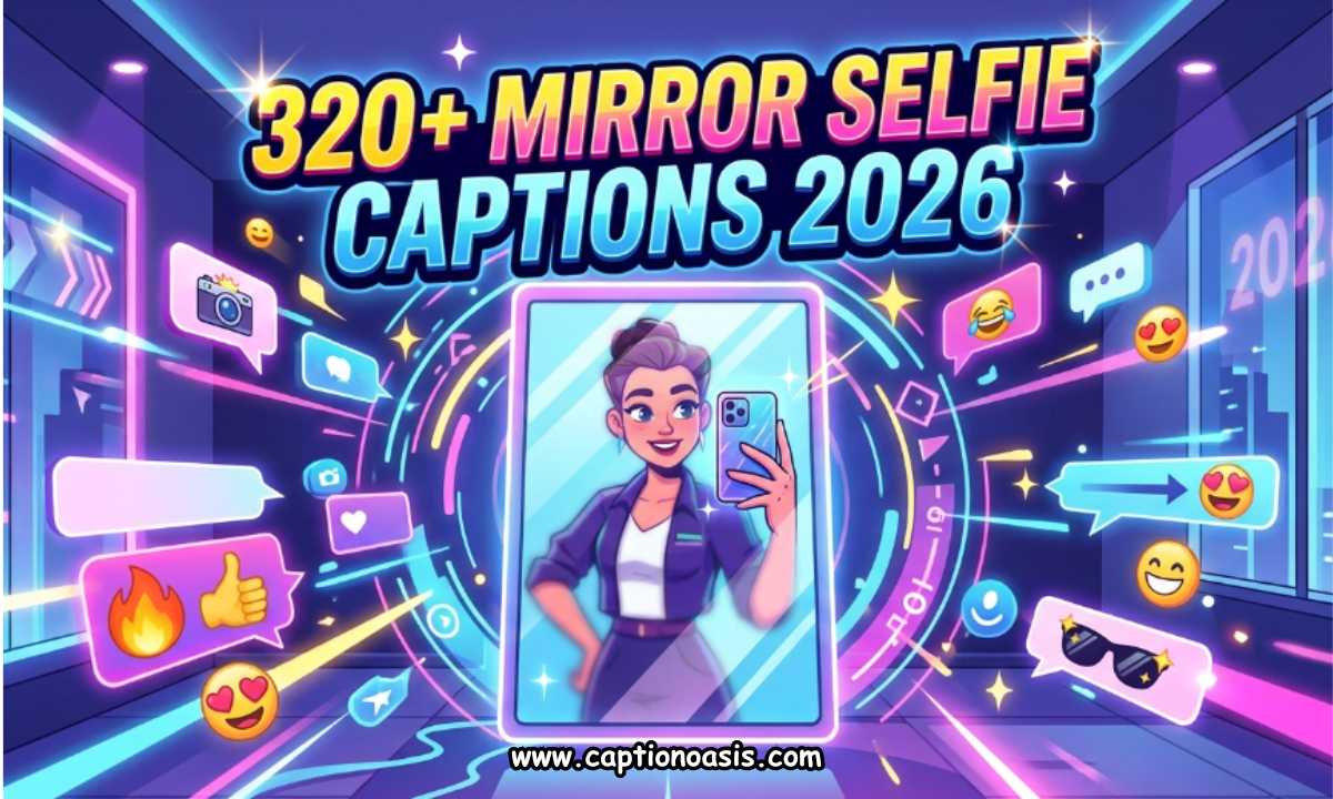 320+ Mirror Selfie Captions 2026