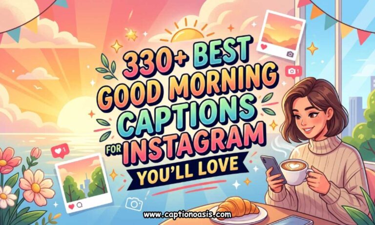 330+ Best Good Morning Captions for Instagram You'll Love