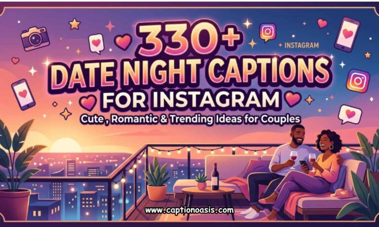 330+ Date Night Captions for Instagram - Cute, Romantic & Trending Ideas for Couples