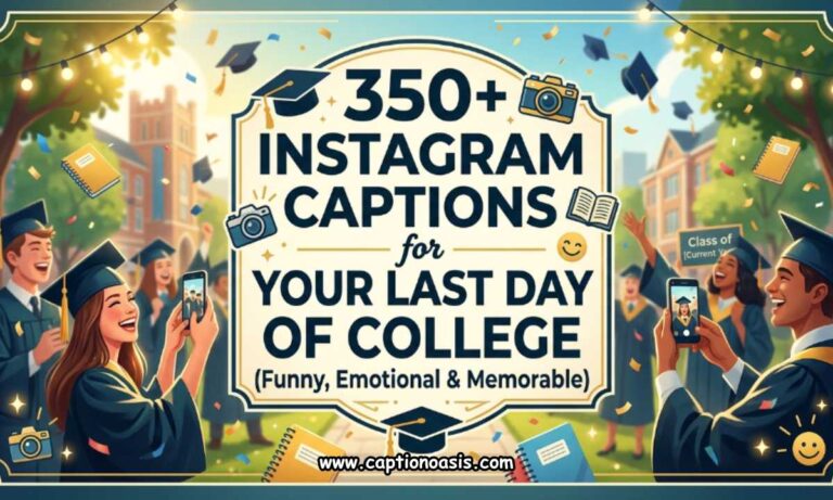 350+ Instagram Captions for Your Last Day of College (Funny, Emotional & Memorable)