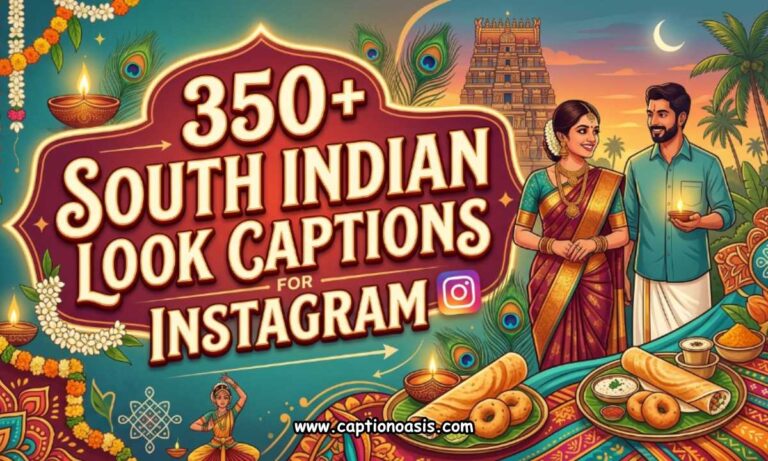 350+ South Indian Look Captions for Instagram