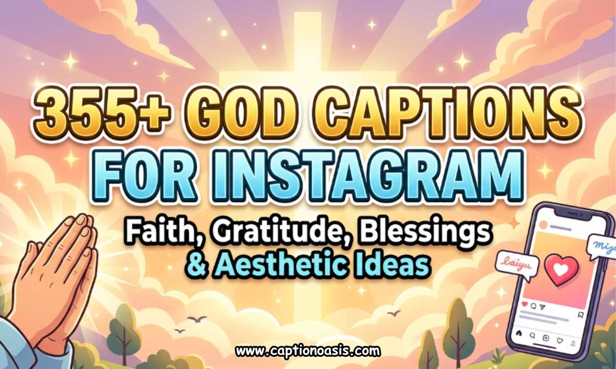 355+ God Captions for Instagram - Faith, Gratitude, Blessings & Aesthetic Ideas
