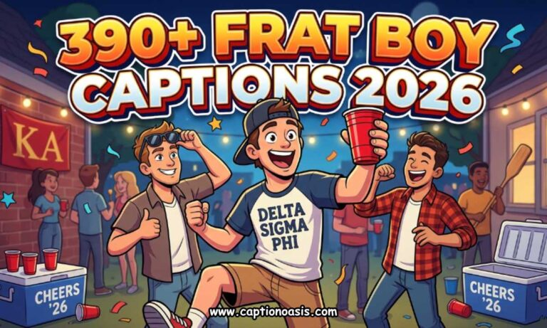 390+ Frat Boy Captions 2026