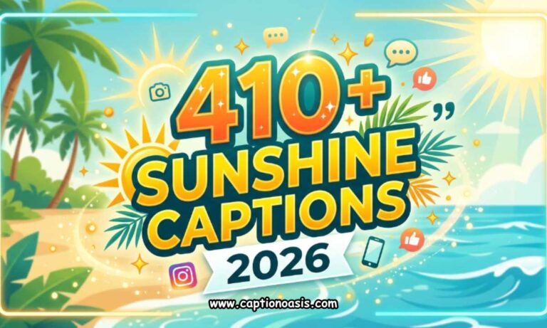 410+ Sunshine Captions 2026