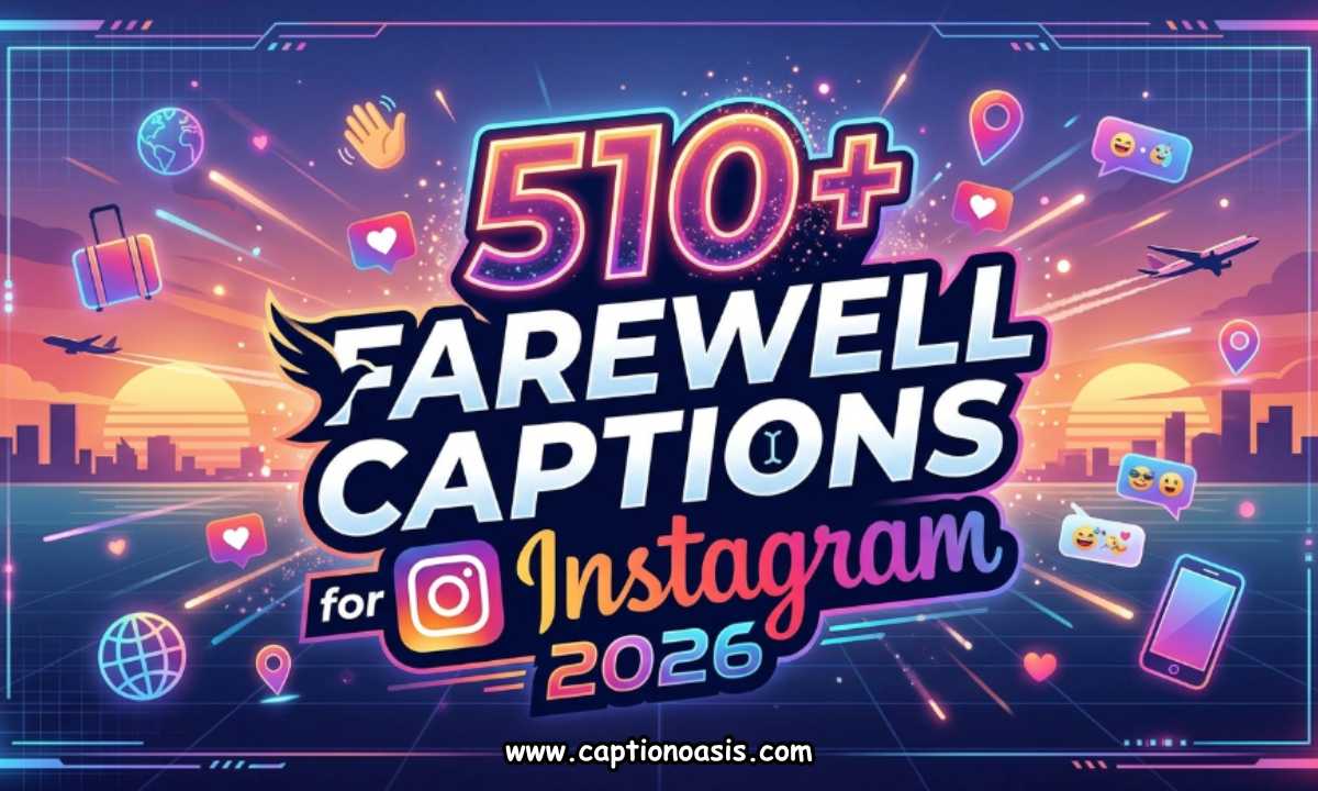 510+ Farewell Captions for Instagram 2026