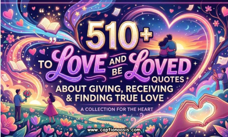 510+ To Love and Be Loved Quotes About Giving, Receiving & Finding True Love