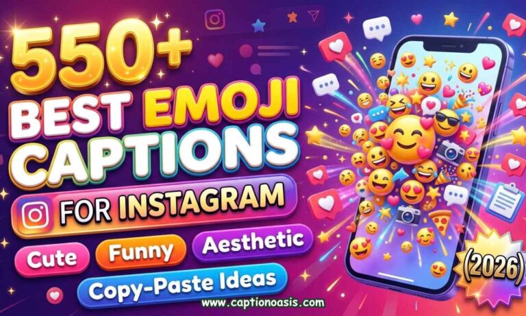 550+ Best Emoji Captions for Instagram - Cute, Funny, Aesthetic & Copy-Paste Ideas (2026)