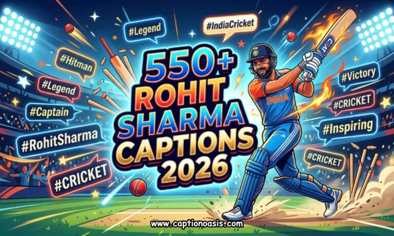 550+ Rohit Sharma Captions 2026