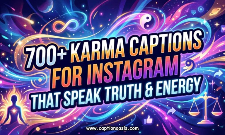 700+ Karma Captions for Instagram That Speak Truth & Energy