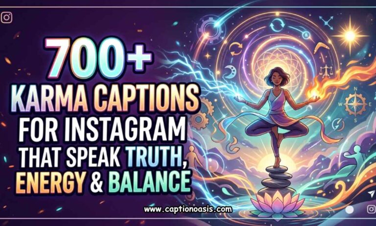 700+ Karma Captions for Instagram That Speak Truth, Energy & Balance